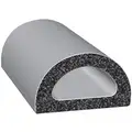 Adhesive Foam Rubber Seal: 25 ft Overall Lg, 3/4 in Overall Wd, 5/8 in Overall Ht