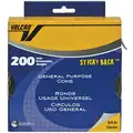Hook-and-Loop-Type Reclosable Fastener Shapes with Rubber Adhesive, Beige, 3/4", 200PK