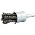 Norton 3/4" Knot Wire End Brush, 1/4" Shank, Knot Wire End Brush, 0.020" Wire Dia., 7/8" Trim Length, 66252839057