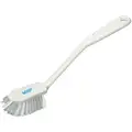 Vikan Soft Bristle Dish Scrub Brush, 2 x 10.5 inch, White