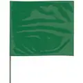 Marking Flag: Blank, 4 in Flag Ht, 5 in Flag Wd, 15 in Overall Ht, Green, 100 PK