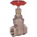 Milwaukee Valve Class 125 FNPT Gate Valve, Inlet to Outlet Length: 2", Pipe Size: 1/2", Max. Fluid Temp.: 406&deg;F