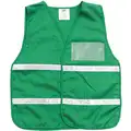 Legend Insert Hook-and-Loop Safety Vest, Unrated, Green, Universal