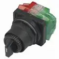 Dayton Non-Illuminated Selector Switch, Size: 30mm, Position: 3, Action: Maintained / Maintained / Maintain