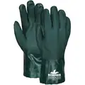 Chemical Gloves,L,Green,Sandy,