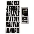 Hardline Products Vinyl Letter/Number Set; 3" H, Black