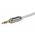9181814 ft. Stereo Audio Audio Adapter Cable, White; For Use With Mobile Devices and Stereo Audio Equipmen