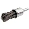 Norton 3/4" Knot Wire End Brush, 1/4" Shank, Knot Wire End Brush, 0.020" Wire Dia., 1-1/8" Trim Length, 66252838878