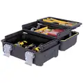 Stanley Structural Foam Portable Tool Box, 12-7/64"H x 17-29/32"W x 8-3/4"D, 2075 cu.", Black