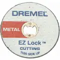 Dremel Cut-off Wheel: 1 1/2 in Wheel Dia, 1/8 in Wheel Thick, Reinforced Fiberglass, EZ Lock, 12 PK