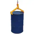 Salvage Drum Lifter, Hoist Mounted Vertical, 1,000 lb. Load Capacity, 24"Overall Length, Steel