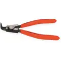 Knipex Retaining Ring Plier: External, For 3 mm to 10 mm Shaft Dia, 0.035 in Tip Dia, 5 in Overall Lg
