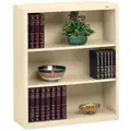 Tennsco 34-1/2" x 13-1/2" x 40" Stationary Bookcase with 3 Shelves, Champ/Putty