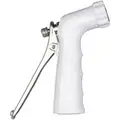Sani-Lav Insulated Spray Nozzle: Trigger, 3/4 in GHT, Brass and Stainless Steel/Cast Zinc, White