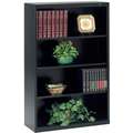 Tennsco 34-1/2" x 13-1/2" x 52" Stationary Bookcase with 4 Shelves, Black
