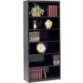Tennsco 34-1/2" x 13-1/2" x 78" Stationary Bookcase with 6 Shelves, Black