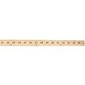 Westcott Ruler: Inch/Metric, 1/8 in, 36 in Lg , 914 mm Lg , Wood