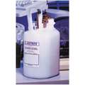 Justrite Safety Disposal Can, 1 gal., Corrosives, Polyethylene, White
