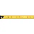 Lufkin Tape Measure: 10 ft. Blade L, 13 mm Blade W, mm, Closed, Steel