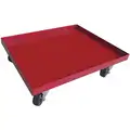 Lipped Solid-Deck Steel General Purpose Dolly, 1,000 lb. Load Capacity, 24" x 18" x 6"
