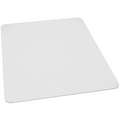 Rectangular Chair Mat, Clear, For Carpet with Padding Up to 3/4" Thick