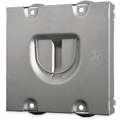 Raco Galvanized Steel Electrical Box Cover, Box Type: Square, Number of Gangs: 2, 5" Width, 5" Length