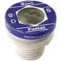Bussmann Plug Fuse: 15A, 125V AC, Screw-In Body, Rejection Fits Fuse Block, Time Delay, 4 PK