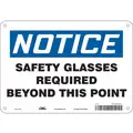 Safety Sign,10&quot; W,7" H,0.055"