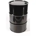 Transport Drum: 55 gal Capacity, 1A1/X1.8/300 UN Rating Liquid, 34 7/8 in Overall Ht, Black, Lined