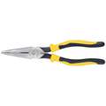 Klein Tools Needle Nose Pliers, Jaw Length: 2-5/16", Jaw Width: 1", Jaw Bend: 0, Tip Width: 1/2"