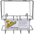 Sqwincher Wire Basket, Wall Mount, Chrome-Plated Steel, Silver, 1/2 gal. Liquid Concentrate Drink Mix
