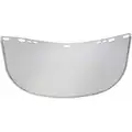 Jackson Safety Face Shield: Clear, Uncoated, Acetate, 8 in Visor H, 15 1/2 in Visor Wd