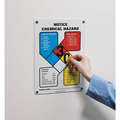 Accuform Signs NFPA Sign: NFPA Notice Chemical Hazard Sign, Aluminum, 14 in Ht, 10 in Wd