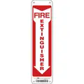 Condor Fire Equipment, No Header, Plastic, 14" x 3-1/2", With Mounting Holes, Not Retroreflective