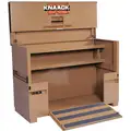 Knaack 72"Overall Width, 30"Overall Depth, 49"Overall Height, Piano-Style Jobsite Box, Tan