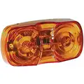 Grote 91963-3 Rectangular Clearance Marker Replacement Lens; Amber