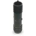 Coupling: 1 in x 1 in Fitting Pipe Size, Male Insert x Male Insert, 200 psi, Gray