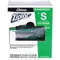 Ziploc 6-1/2"L x 5-7/8"W Standard Reclosable Poly Bag with Zip Seal Closure, Clear; 1 mil Thickness