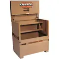 Knaack 48"Overall Width, 30"Overall Depth, 49"Overall Height, Piano-Style Jobsite Box, Tan