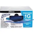 Ziploc 10-9/16"L x 10-3/4"W Standard Reclosable Poly Bag with Double Zip Seal Closure, Clear; 2.6 mil Thick