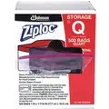 Ziploc 7-7/16"L x 7"W Standard Reclosable Poly Bag with Zip Seal Closure, Clear; 1.75 mil Thickness