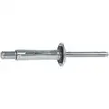 Klamp-Tite Structural Rivet 3/16" Diameter, Aluminum Body/Aluminum Mandrel, Grip Range 0.375-0.562", 100 PK