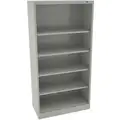 Tennsco 36" x 18" x 72" Bookcase with 5 Shelves, Light Grey