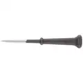Klein Tools Scratch Awl: 7 in Overall Lg, 3 1/2 in Tip Size, Straight, Black Finish Handle, Steel