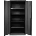 Hallowell Commercial Storage Cabinet, Black, 78" H X 36" W X 24" D, Assembled