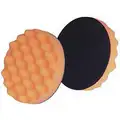 3M Buffing Pad: 3 1/4 in Dia, Foam, Orange/Black