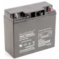 12VDC Sealed Lead Acid Battery, 17Ah, Tab with Bolt Hole, 6.54" Height, 11.88 lb. Weight