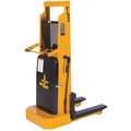 Electric Lift, Manual Push Stacker, 2000 lb. Load Capacity, Lifting Height Max. 60"