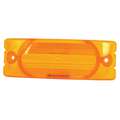 Grote 90173 Rectangular Clearance Marker Replacement Lens; Amber