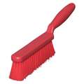 12" L Polypropylene Short Handle Bench Brush, Red